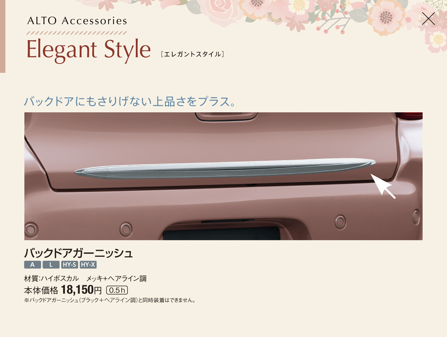 バックドアガーニッシュ