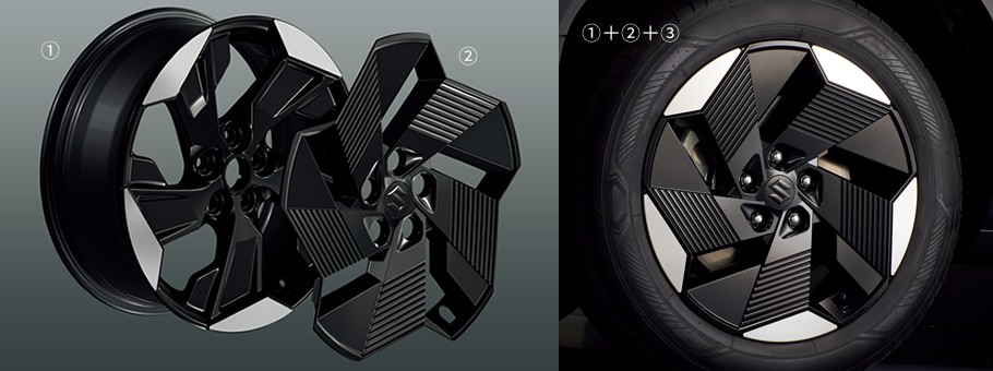 アルミホイール+アルミホイールガーニッシュ