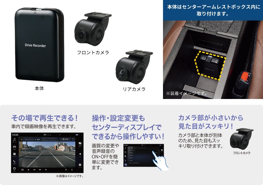 ドライブレコーダー（前方・後方録画用）