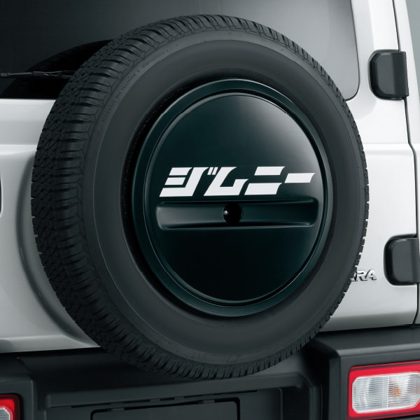 スペアタイヤハーフカバーデカール(カタカナ「ジムニー」)