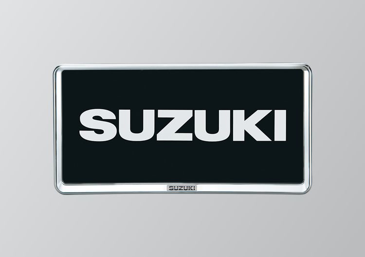 ナンバープレートリム（クロームメッキタイプ）