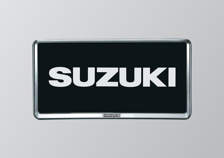 ナンバープレートリム（ブラックメッキタイプ）