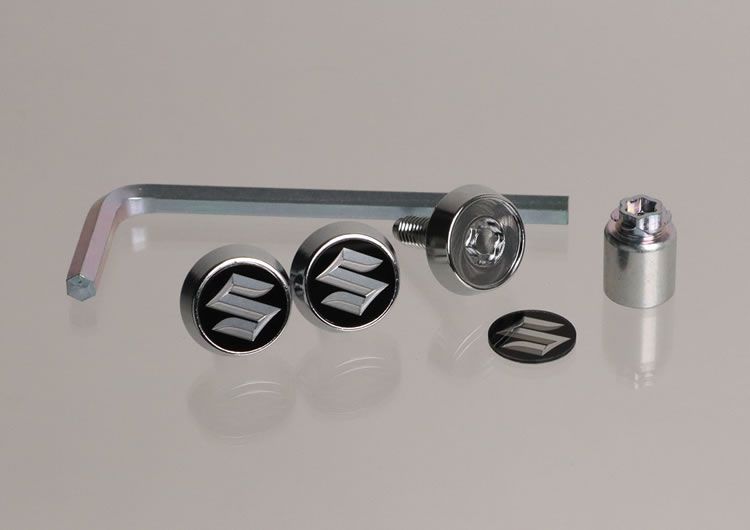 ナンバープレートロックボルト（ロゴ入り）