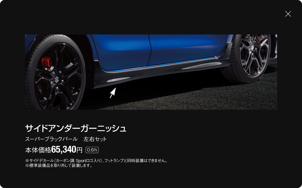 サイドアンダーガーニッシュ