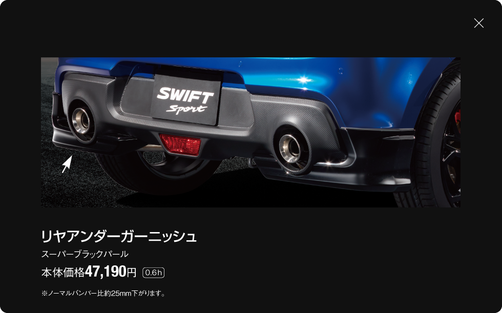 リヤアンダーガーニッシュ