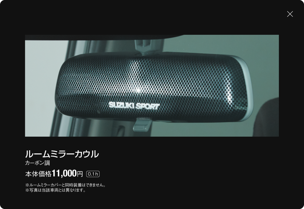 ルームミラーカウル