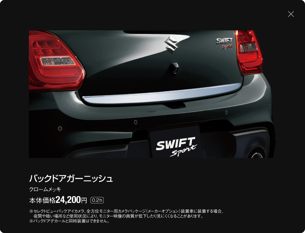 バックドアガーニッシュ