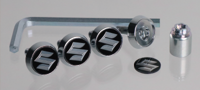 ナンバープレートロックボルト（ロゴ入り）