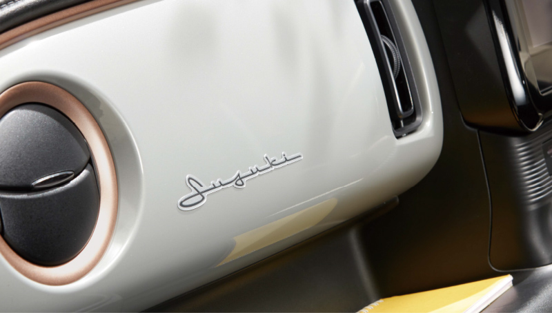 インパネカラーパネル、サイドルーバーガーニッシュ、エンブレムステッカー